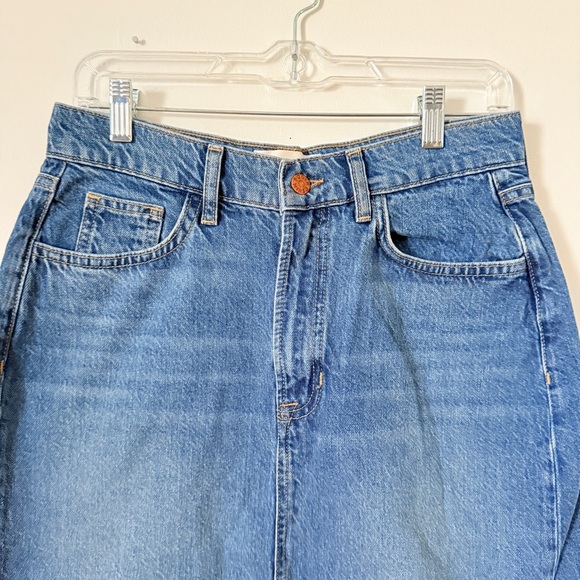 Boden Denim Vintage Wash Blue Jean Denim Skirt - Picture 3 of 4